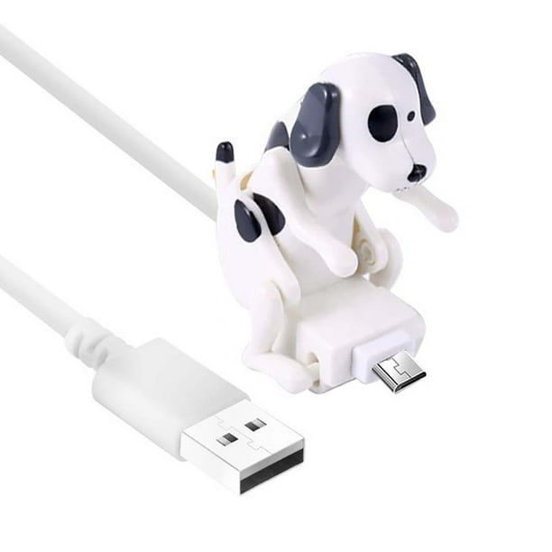 for Type-C Models Phones VANZOOM Stray Dog Charging Cable Mini Humping Cute Spot Dog Toy Dog Toy Smartphone USB Cable Charger White, Type-c 1PCS 